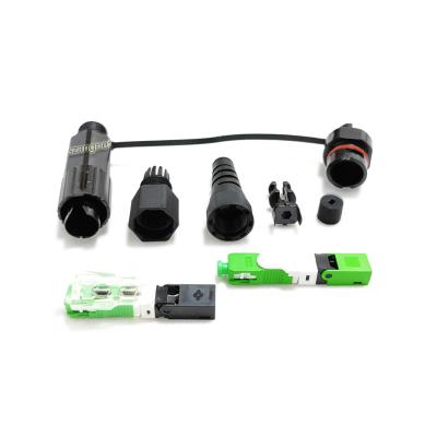 China Compatible with ESC250D Mini SC IP68 Waterproof Kit Reinforced Waterproof Optical Connector for Huawei for sale