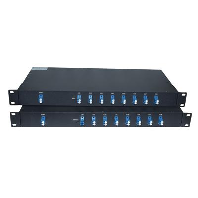 China C21~C28 8 Channel Mux/Demux DWDM 8CH Single Fiber 1U 19' Rack Mount DWDM DWDM for sale