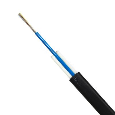 China Indoor/Outdoor Flat Fiber Optic Cable GYFXTBY 1-24 Cores Single Mode FRP Outdoor Nonmetallic Flat Aerial Fiber Optic Cable for sale