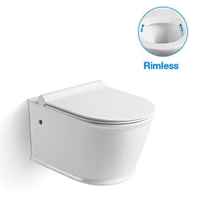 China Hidden Ceramic Cistern Wall Hung Toilet Popular Design for sale