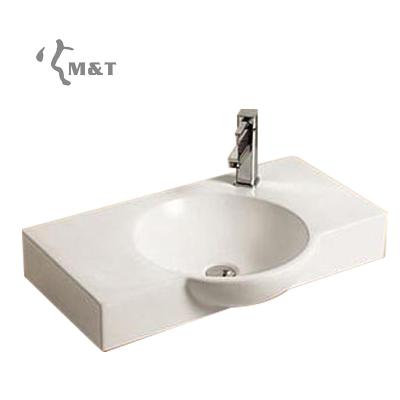 China Hotel Bathroom Ceramic Ceramic WC Outside Wall Small WC Hung Basin Sink for sale