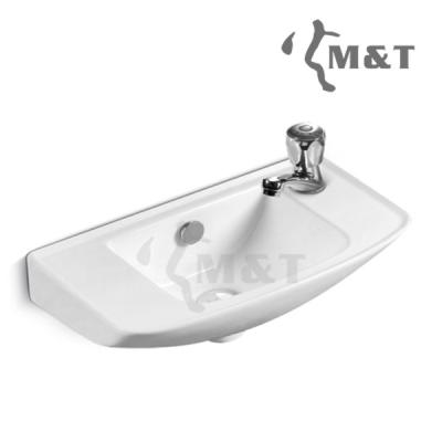 China Fashional Ceramic Bathroom Basin Wall Mounted Wash Sink for sale