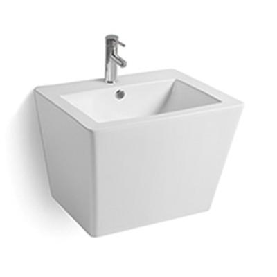 China Modern Ceramic Wall Hung Wash Bathroom Wash Basin for sale