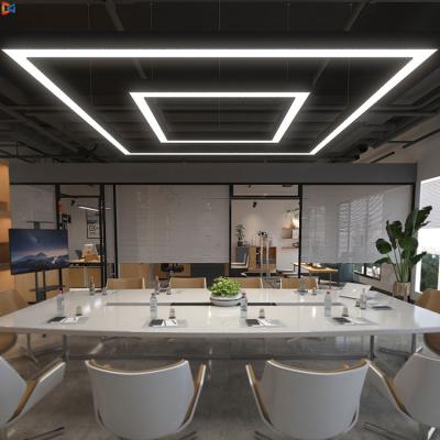 China High Quality Modern Led Hanging Linear Light Billiard Room Desk Supermarket 4ft Led Hanging Lighting Aluminum Pendant Housing 1200mm Linear Lights for sale