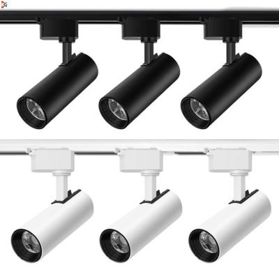 China Commercial Led Track Light 10W 20W 30W Adjustable Degree 110-240v Rail 360 Degree Retail Spot Lighting System Track Lights Linear Magnetic Track Lig for sale