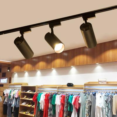 China Commercial Led Track Light 10W 20W 30W Adjustable Degree 110-240v Rail 360 Degree Retail Spot Lighting System Track Light Linear Track Lights for sale