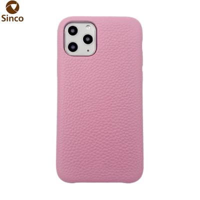 China OEM Full Grain Leather Phone Case Back Cover Shockproof Leather Cell Phone Case For iphone 11 pro max for sale