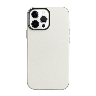 China 2021 Latest Simple Vegan Luxury Shockproof Texture Shockproof Phone Case For iphone 13 for sale