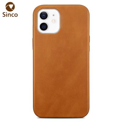 China Vegan Rawhide Cow Leather Phone Case Full Wrapped Back Cover For iPhone 12 12 pro 12 pro max for sale