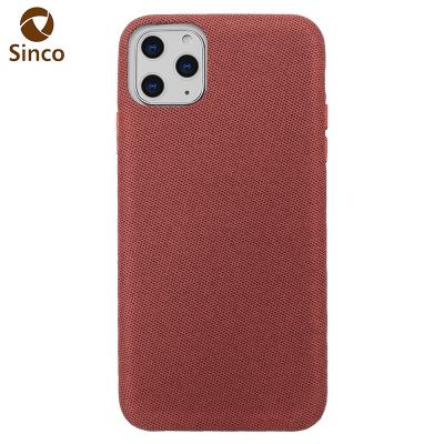 China Microfiber Textured Mobile Cell Phone Back Cover Full Edge Protection Shockproof Case For iPhone 11 Pro Max for sale