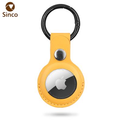 China 2021 Hot Selling Anti-fall Products Wholesale Popular Hot Cover Device GPS Tracker PU Leather For Airtag for sale