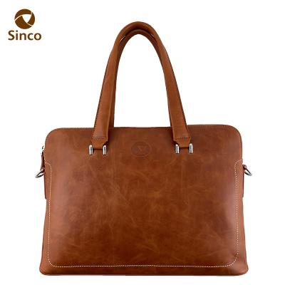 China GENUINE LEATHER Briefcase Men's Messenger Bag Genuine Leather Laptop Bag for sale