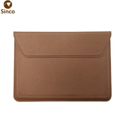 China Microfiber Retro Style Shockproof Vegan Real Leather Case For iPad for sale