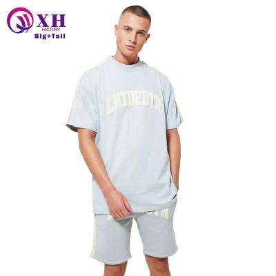 China Thermal Custom Logo Short Sleeve T-shirt Oversized Sportswear Street Wear And Shorts Clothing Plus Size Mens Summer Tracksuit for sale