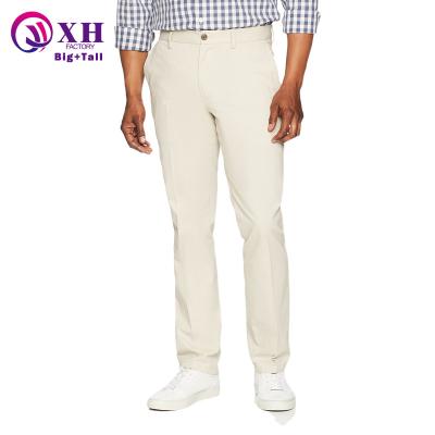 China Viable Wholesale High Quality Essentials Golf Fashion Straight Leg Flip Flat-front Men's Chinos Pants And Trousers for sale