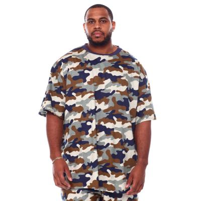 China Viable Basics Wholesale Custom Logo And Color Summer Camouflage Tee 100% Cotton Gym Sport Casual Plus Size Men's T-shirt for sale