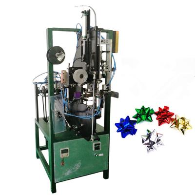 China Decoration Christmas Gift Metallic Bow Making Machine Plastic Ribbon Bow Machinery Star Bow Machine for sale