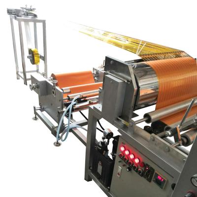 China Gifts and Decorations Gold PET Twine Rolling Machine Fully Automatic PET with PP Rolling Machine Combined with Cutting Parts for sale