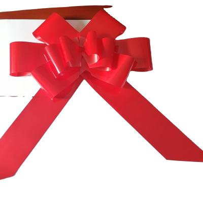 China Metallic Waterproof Giant Magnetic Sliver Bow 30inch For Car Decoration Bow Gift Great For Car Exterior Applicable Bow for sale