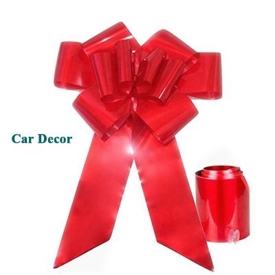 China Metallic Waterproof Giant Magnetic Sliver Bow 30inch For Car Decoration Bow Gift Great For Car Exterior Applicable Bow for sale