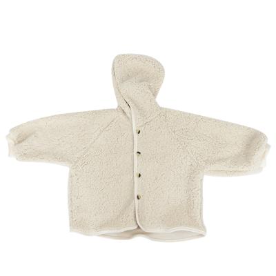 China Breathable Organic Cotton Baby Clothing Thick Winter Hoodies Lamb Wool Baby Jacket for sale