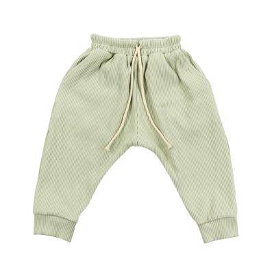China Anti-pilling Baby Clothes Kids Pants Clothing Teen Boys Wearing Cotton Kids Ribbed Pants for sale