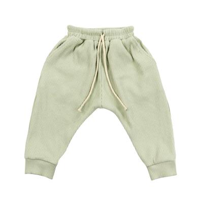 China Anti-pilling Baby Clothes Kids Pants Clothing Teen Boys Wearing Cotton Kids Ribbed Pants for sale