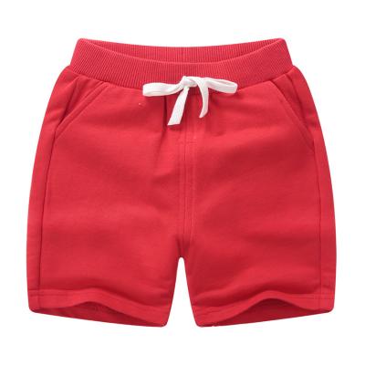 China High Quality Breathable Kids Style 100% Organic Cotton Regular Knit Cotton Mid Waist Cute Baby Plain Shorts for sale