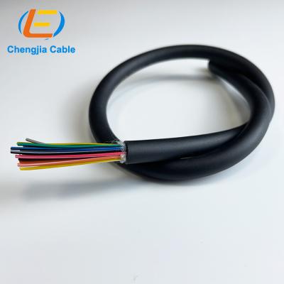 China Industrial Shielded Three-Core Sensor Copper Conductor Flat Flexible Cable 3 1 5Mm for sale