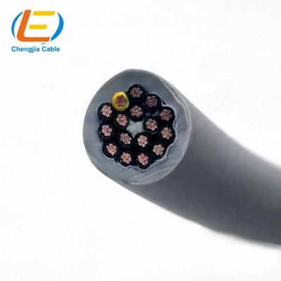 China Industrial PVC High Flexible Unshielded Electrical Hauling Cable Wire TPE/TPU/PUR Sheath Drag Chain Control Cable For Electric Motor Application for sale