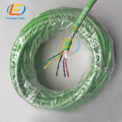 China Dual Heating Shielded Flexible Twisted Pair Cable For Data Transmission PUR High Flexible Transmission Hauling Cable Offshore Signal Cable for sale