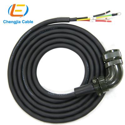 China Mitsubishi 1KW Electronic Power Cable | servo power cable J3 series 1.5KW high power wire MR-PWCNS5-3M-L for sale