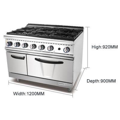 China GL-RS-6 Restaurant Gas Cooking Equipment Stainless Steel Kitchen Appliance With NG/LPG Power Supply zu verkaufen