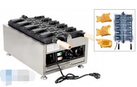 China Commercial Baking Equipment 1.6KW Electric Waffle Maker for Fish shaped Waffles 220-240V/50-60HZ for sale