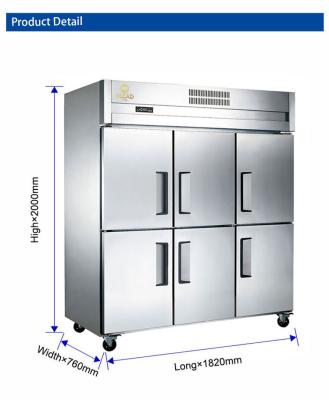 China Stainless Steel Commercial Refrigerator Freezer with Freezing Functionality for Storage - 220-240V 50Hz for sale