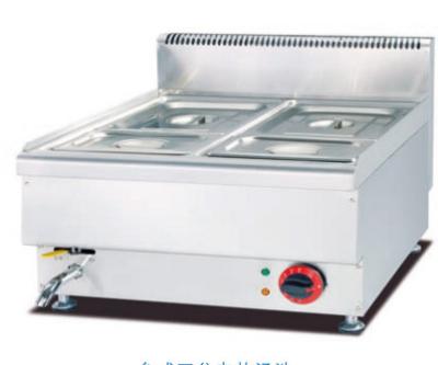 중국 Electric Stainless Steel Bain Marie Soup Warmer 0℃-100℃ Temperature Restaurant Cooking Equipment 판매용