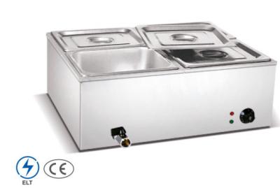 China Stainless Steel Electric Bain Marie Silver 0℃~100℃ for Commercial Kitchens for sale