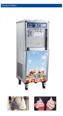 China 330-420 CUPS/per hour Air Cooled Refrigeration Unit with Ice Cream Pump and Jam Lace for sale