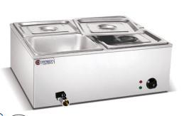 China 2-tank Commercial Cooking Equipment For Restaurant / Hotel /  Commercial Kitchen 1.5KW Electric Bain Marie for sale