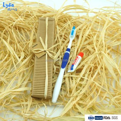 China Hotel Dental Toothbrush Disposable Eco-friendly Disposable With A.ME Toothpaste for sale