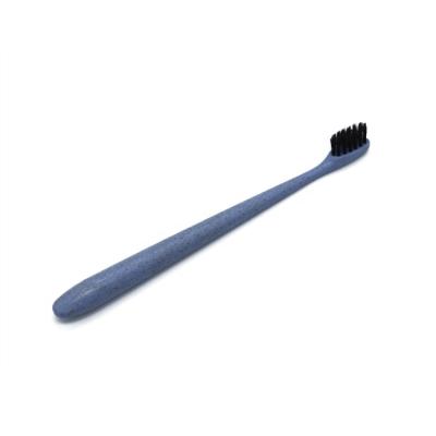 China High Quality Comfortable Curved Disposable Wheat Straw Tooth Brush for sale