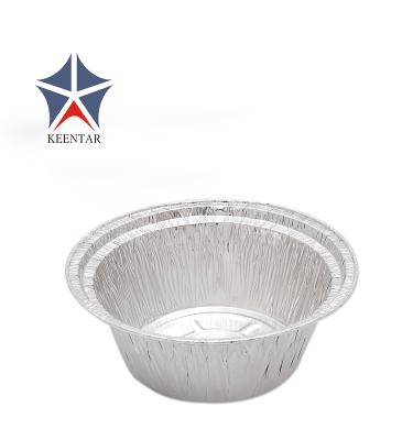 China Eco - Friendly Round Deli Aluminum Foil Container With Lid for sale