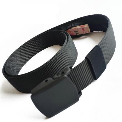 China New Tactical Anti Theft Hidden Cash Waist Belt With Zipper Pocket for Outdoor for sale