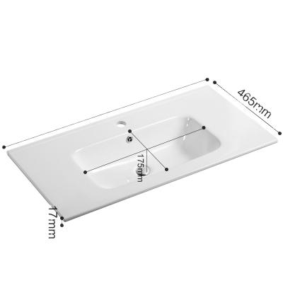 China Modern Large Double Basin Wall Hung Sink Solid Stone Outdoor Rectangle Bathroom Vanity Resin Marble Hand Basin for sale