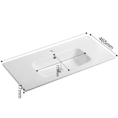 China Modern Ceramic Sink Bathroom Wash Basin For Luxury Design Cabinet Vanity Top for sale