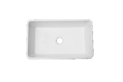 China European White Traditional Farmhouse Style Belfast Single Bowl Kitchen Sink Without Faucet for sale