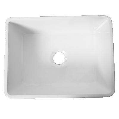 China Without Faucet White Single Bowl Farmhouse Fireclay Ceramic Kitchen Sink for sale