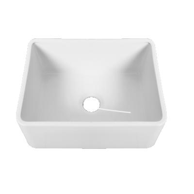 China Without Faucet ENTO Direct Selling Large White Bowl Ceramic Kitchen Sink for sale