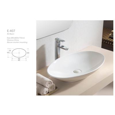 China China Modern Sanitary Ware Supplier Matte White Ceramic Semi Recessed Vanity Sink Bathroom Art Basin for sale