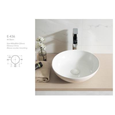 China Modern Sanitary Ware Ceramic Basins Round Art Basin Worktop Basin for sale